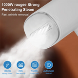 Foldable 1000W Steam Handheld Steamer For Clothes, Portable Hand Iron Featuring 150Ml Water Tank For Home& Travel EU Plug