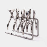 Stainless Steel U-Shaped Tool Holder Rack for Pliers & Screwdrivers – Eyeglass Repair Tool Organizer