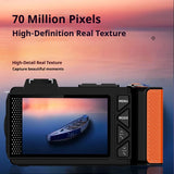 100D Dual-screen WIFI Monocular Camera 4K UHD 70MP Digital SLR Camera with Filters Flash Wide-Angle Lens 50X Zoom Auto Focus