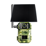 4G Solar Powered Game Trail Camera Photo Traps with Cloud Storage 5W 7800mAH 120 Degree Wide Angle for Wildlife Security