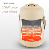 220V Intelligent Mini Health Electric Stewpot Cup Portable Soup Pot Office Cooking Machine 800ML Hot Pot  Stew Pot with Steamer