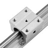-Linear Rails And Bearings,1Pcs Linear Guide Rail 500Mm +2Pcs Linear Bearing 12Mm Slide Blocks SBR12UU