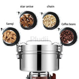 4500G Powder Grinder Grain Crusher Spice Grinder Large High Capacity Commercial Stainless Steel Pure Copper Motor Grinder