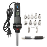 450W Portable Temperature-Controlled Soldering Heat Air Machine 450℃ Hot Air Rework Station SMD Desoldering Tool with 9 Nozzles