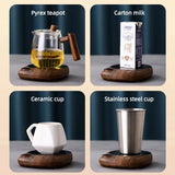 200W Cup Heater Coffee Mug Warmer 100°C Hot Tea Makers Warmer Coaster Heating Pad 5 Gear Cup Heaters For Coffee Milk Tea 220V