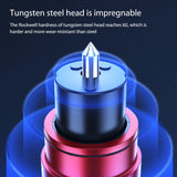 Mini Emergency Window Breaker Aluminum Alloy with Base Car Broken Window Hammer Portable Multifunctional Field Self-rescue Tool