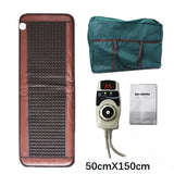 Far Infrared Jade Heating Pad Tourmaline Mat with Hot Stones & Timer Warming Mat for Back Pain, Large Heated Mat for Bed, Sofa,