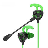 Fashion Gaming Headset With Microphone Pluggable In-ear Mobile Phone Computer Wired Headset for Games Sports Driving