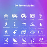 Mood Lighting RGB Sunset Lamp Photography Lighting RGB Lighting LED Projection Lamp Adjustable Brightness