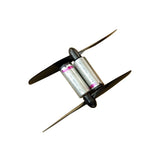 2 Sets M50 3-6V DC Motor 15000RPM Micro DC Motor with Black Propeller CW CCW Model Airplane Helicopter Fan DIY Kits