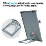Portable A4 Reading Holder Plastic Folding Desktop Document Holder with Adjustable Clip Reading Stand For Office/School/Home