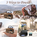 Classic Retro FM AM SW Radio Portable Wireless Bluetooth Speaker Featuring TF Card And USB MP3 Playback