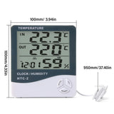 Yieryi LCD Screen Digital Temperature Humidity Meter Mini Indoor Thermometer Humidity Sensor for Greenhouse Office Warehousen