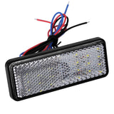 Universal Motorcycle Scooter Moped Rectangle LED Reflector Tail Brake Light Stop Lamp