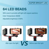 Professional Lab Photo LED Light Lab Photography Light Macro Polarizer Intraoral Denture Photo with Phone Lamp for Dentist