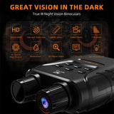 GTMEDIA N2 IR Tactical Binocular Telescope Camera 1080P Digital Waterproof Infrared Night Vision Binoculars for Hunting Scouting