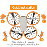 Anti-collision Propeller Guard Quick Release Full Surround Protector Bumper Anti-drop Lightweight Protection Rings for DJI Flip