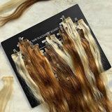 Hair Extension Hanger & Tape-In Placement Board – Acrylic Dye Plate & Display Stand for Tape-In Extensions