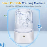 2 Modes Deep Cleaning Mini Portable Washing Machine 1L USB Rechargeable Small Washer For Underwear