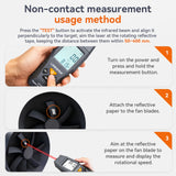 LODESTAR LD373 Digital Laser Tachometer Handheld Non-Contact Tachometer RPM Range 100-30000RPM Tachometer Odometer 2026 New