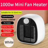 New Mini Space Heater, Small Portable Heater for Office, Fast Heating Desktop Fan with High Power, Compact and Convenient