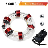 6 Coil Electromagnetic Cyclotron Ring Accelerator Electromagnetic Ring Electromagnetic Cyclotron Circular Accelerator