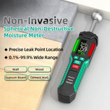 Pinless Moisture Meter | Non-Invasive Water Leak Detector for Wood Drywall Flooring Walls | Ball Sensor Home RV Moisture Tester