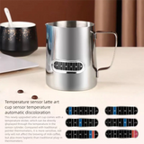 350ML/600ML Milk Frothing 304 Stainless Steel Milk Jug With Thermometer Milk Pitcher Heat-resistant And Durable