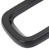 7Pcs Bright black without Mesh Front Grille Inserts Sticky Grill Cover Frame Trims Kit for Jeep Renegade 2015-2018