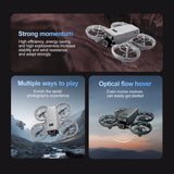 New V86 HD Photography Drone Optical Flow Positioning Intelligent Obstacle Avoidance A Foldable Remote Control Aircraft