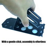Portable Car Parking Fixing Tool Triangular Tire Support Pad Inclined Anti-skid Pad and Anti Pulley