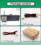 HD Golden-FishEye Backup Rear View Camera For Audi A1 Skoda Roomster Fabia Octavia A7 Yeti SuperB AHD 1080P 170° Trunk Handle
