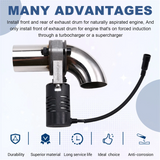Exhaust Valve Muffler Cutout Kit Electric Exhaust Cutout Pipe Valve Set Wireless Remote Control Valve System 51mm