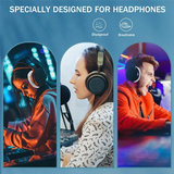 200Pieces Headphone Covers Disposable Ear Earpads Sanitary Non-Woven Headset Cover Sweatproof Stretch Earphone Protector