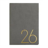 Portable A5 2025 Agenda Book Planner Reminder To Do List Daily Planner Textured PU Creative Planner Notebook Office Supplies