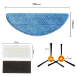 For Conga M50 / M50 For X-Treme Side Brush HEPA Filter Mop Pads Spare Parts  Cleaning Tools Home Appliance Parts