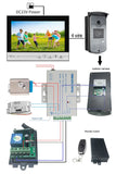 Tuya 9 inch color wireless WiFi screen add Inductive Card Camera doorbell intelligent APP intercom Access Control System