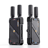 1300ft Wireless WiFi Audio Video Transmission System Transmitter Receiver Dual HDMI Extender for Camera Live Streaming 1TX 5RX