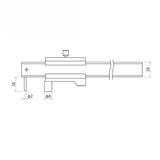 0-200mm Stainless Steel Scribing Caliper 0-8'' Inch Marking Vernier Caliper 4 Usages Measuring Tool