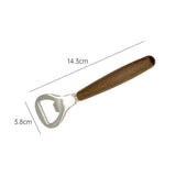 20pcs Stainless Steel Bottle Opener Bartender Wood Beer Opener