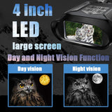 NV400B Digital Night Vision Binocular Device Professional Infrared Telescopes 3.5X-7X Zoom 1300ft/400M Range for Hunting Camping