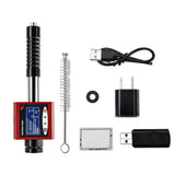 360° Durometer 6-in-1 Metal Hardness Tester For Alloy Steel Stainless Cast Iron HRC HRB HL HB HV HS Metal Hardness Tester Tools