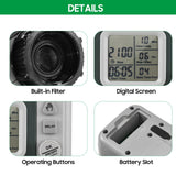 Digital Automatic Watering Timer with Rain Delay Grey& Dark Green G3/4 US G1/2 EU UK Optional ABS Digital Display 2*1.5V AA