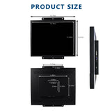 1000Nits Outdoor Industrial Lcd Monitor Vga Dvi Input Liquid Crystal Display 1280X1024 High Brightness Lcd 19Inch Monitor