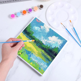 E-Easy To Use-150 Pcs Paint Brush And Palette Set, For Oil, Watercolor, Acrylic Painting, Canvas, Face Rock, Painting