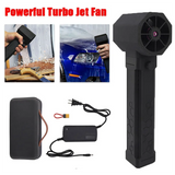 B59B- Fan Handheld Powerful Air Blower LED Lighting Turbo Fan 64Mm Brushless Motor Electric Duct Fan US Plug