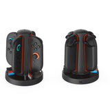 GW-4In1 Charging Dock For Switch 2 Controller Charging Station Card Storage Base With 360° LED Indicators For NS Switch 2