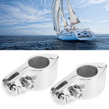 2Pcs 22/25mm Boat Bimini Top Jaw Slide Clamp With Bolt Steel Marine Hardware Tube Clamp for Commercial Yachts Boat Canopy