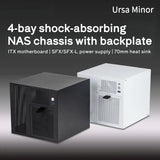Ursa Minor 4-Bay Mini NAS Chassis for ITX Motherboard Network Storage Enclosure with SFX Power Supply