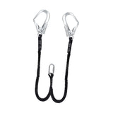 Professional Outdoor High - Altitude Operation Single and Double Hook Elastic Rope Fall - Prevention Buffer Bag Safety Rope